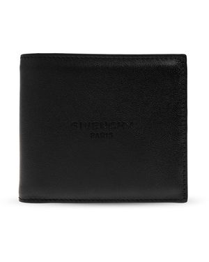Givenchy Leather Wallet With Logo - Black