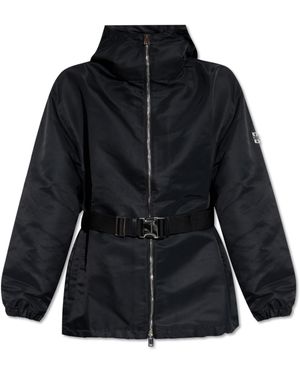 Tory Burch Long Belted Anorak - Black