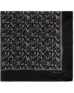 Jimmy Choo Silk Scarf - Black