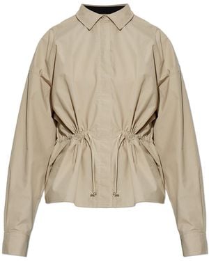 Rethinkit Studios Cotton Shirt With Adjustable Drawstring - Natural