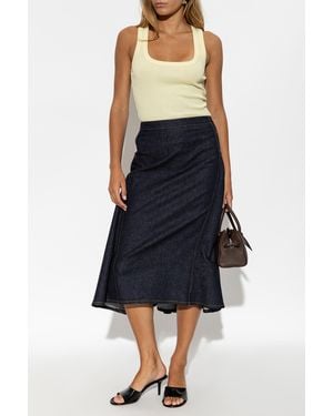 Jacquemus Top Made Of Ribbed Fabric - Blue