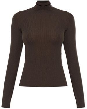 Max Mara 'Cavallo' Wool Turtleneck - Black