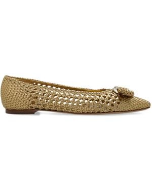 Ferragamo Ballet Flats Zea - Metallic