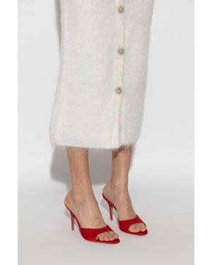 AMINA MUADDI Heeled Mules "Elodie" - Red