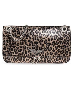 Zadig & Voltaire Shoulder Bag 'Rock Ii' - Grey
