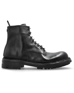 Dolce & Gabbana Leather Ankle Boots - Black