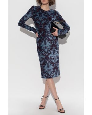 Etro Skirt With A Velvet Finish - Blue
