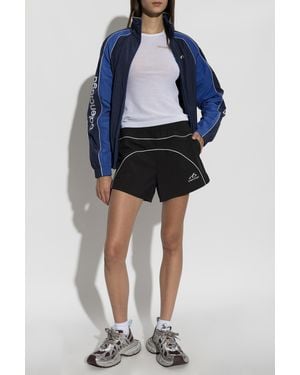 Balenciaga Shorts With Logo - Blue