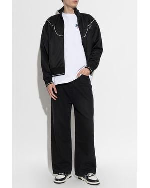 Amiri Jacket With Embroidered Logo - Black