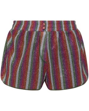 Oséree Shorts With Lurex Thread - Red