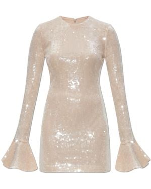 ROTATE BIRGER CHRISTENSEN Sequin Dress, - Natural