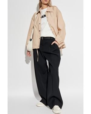 Jil Sander Loose-Fitting Cotton Jacket - Black