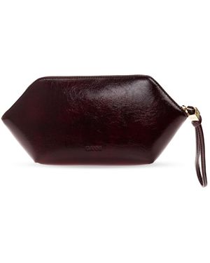 Ganni Cosmetic Bag Made Of Eco Leather - Purple