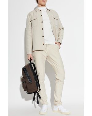 Eleventy Jacket With Pockets - White