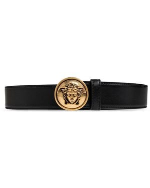 Versace Leather Belt - Black