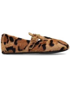Agl Attilio Giusti Leombruni "Hoola" Animal Print Shoes - Brown