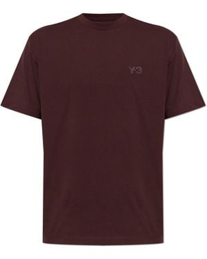Y-3 T-Shirt With Logo - Red