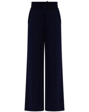 KENZO Cotton Trousers With Straight-Leg Cut - Blue