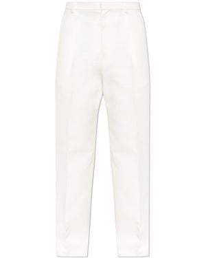Ferragamo Pleated Trousers - White