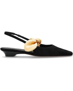 Neous 'Uba' Shoes With A Detachable Bow - White