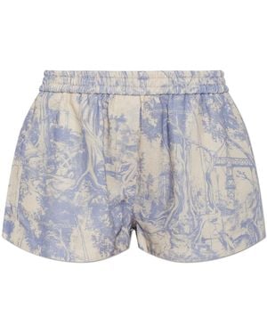 Off-White c/o Virgil Abloh Printed Shorts - Purple