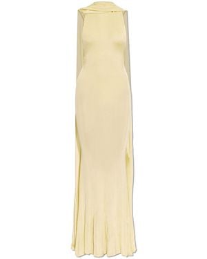 Self-Portrait Dress With A Detachable Shawl - White