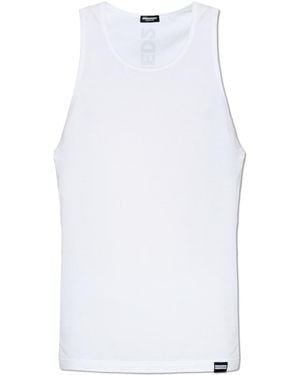 DSquared² Sleeveless Lingerie Top - White