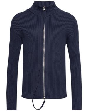 Courreges Zip-Up Cardigan - Blue