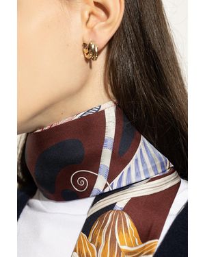 Ferragamo Brass Earrings - Black