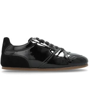 Moschino Patent Leather Sports Shoes - Black
