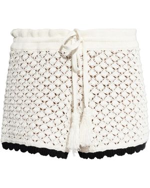 Akep Crochet Shorts - White