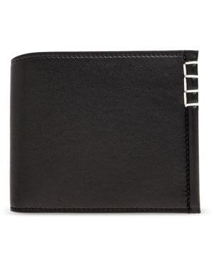 JW Anderson Foldable Leather Wallet - Black