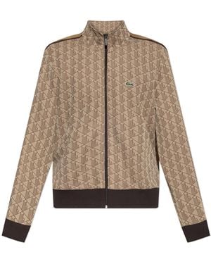 Lacoste Sweatshirt With Logo - Brown