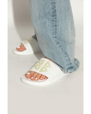 Balenciaga Rubber Slides 'Pool' - Blue