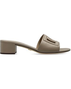 Dolce & Gabbana Heeled Mules - White