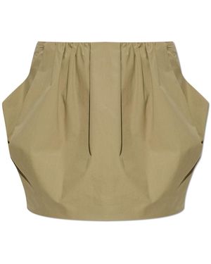 Balmain Short Skirt With Pockets - Green