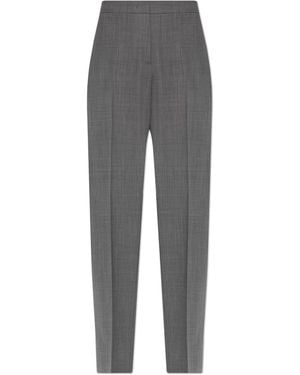 Fabiana Filippi Wool Pleated Trousers - Grey
