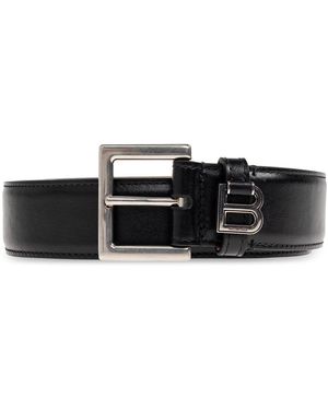 Balenciaga Leather Belt - Black