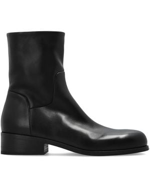 Marsèll Leather Ankle Boots - Black