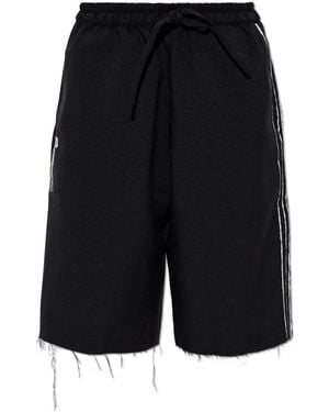 Y-3 Shorts With Logo Patch - Black