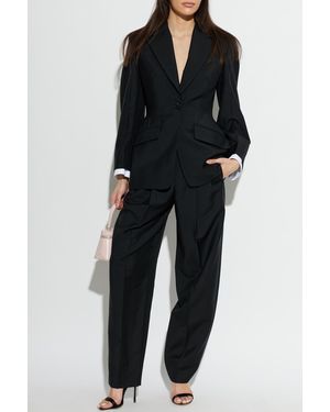 Givenchy Wool Blazer With Single Vent - Black