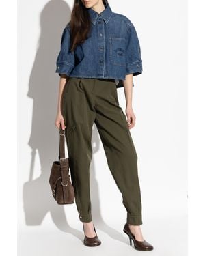 Givenchy Short Denim Jacket - Blue