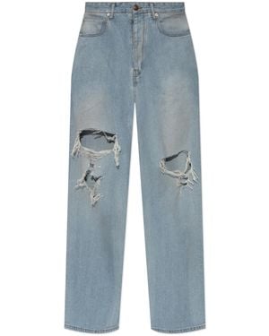 Balenciaga Jeans With Vintage Effect - Blue