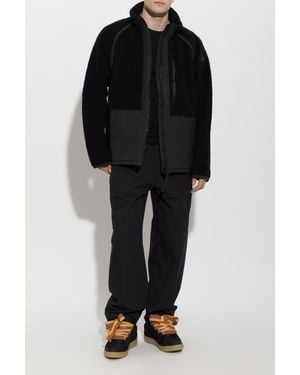 Canada Goose Fleece Jacket With Stand-Up Collar - Black