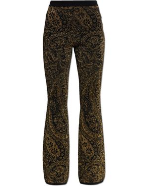 Etro Trousers With Lurex Thread - Black