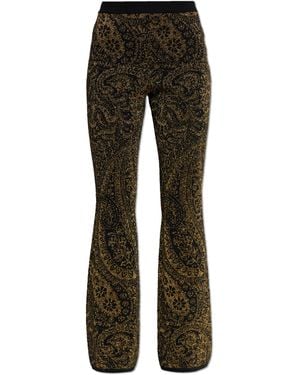 Etro Trousers With Lurex Thread - Black