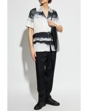 Balmain Shirt With Logo - Gray