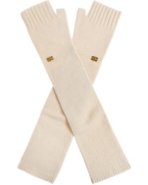Ganni Wool Gloves - White