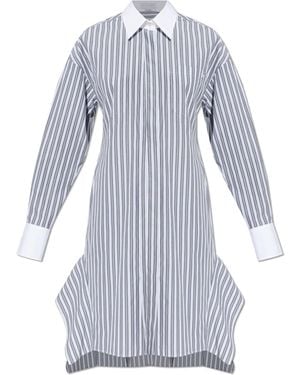 Stella McCartney Dress With A Striped Pattern - Grey