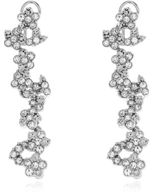 Jil Sander Brass Earrings - White
